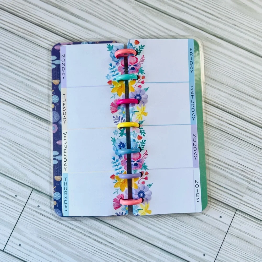 Happy planner skinny mini size weekly layout Disney Princess Ariel mermaid